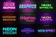 Neon Photoshop Text Effects bundle, an Action Add-On by Chipshpow Graphics (Thumbnail 3 of 6)