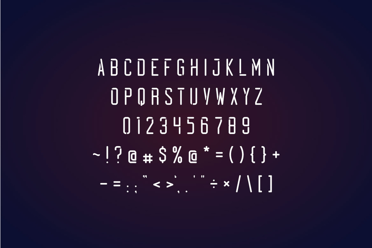 Quarks - Condensed Display Font, a Sans Serif Font by Mightyfire (Photo 2 of 3)