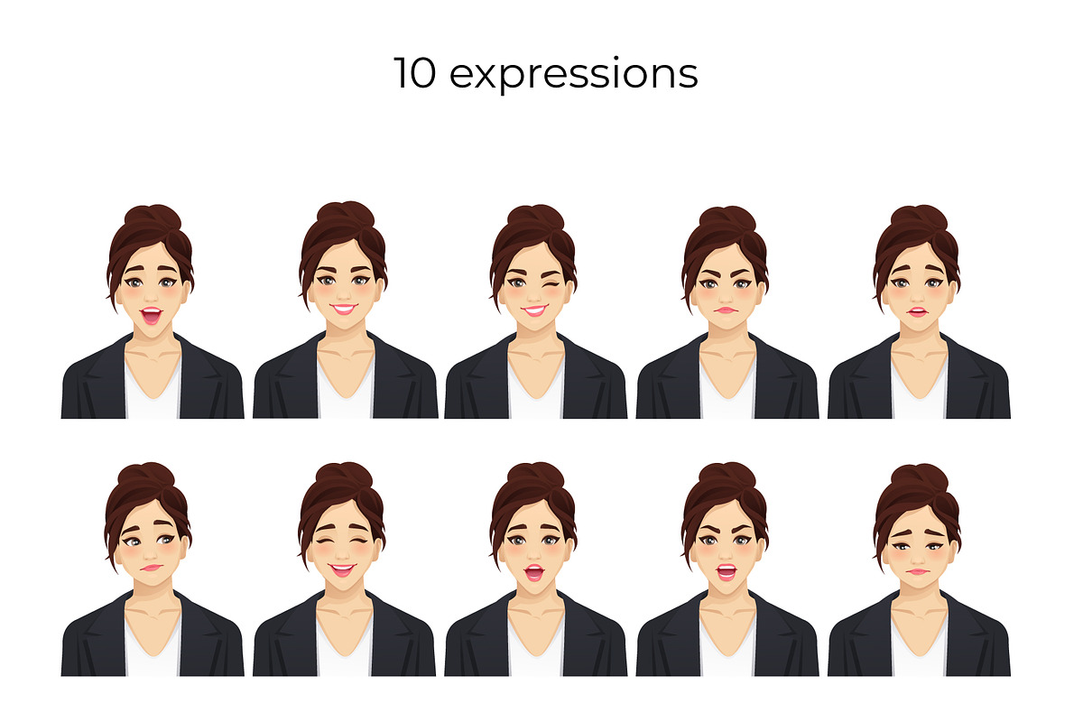 Business Woman Character Pack, a Finance Illustration by Volha Hlinskaya (Photo 4 of 9)