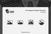 45 Image & Image File Glyph Icon, a Solid Icon by Those Icons (Thumbnail 1 of 2)