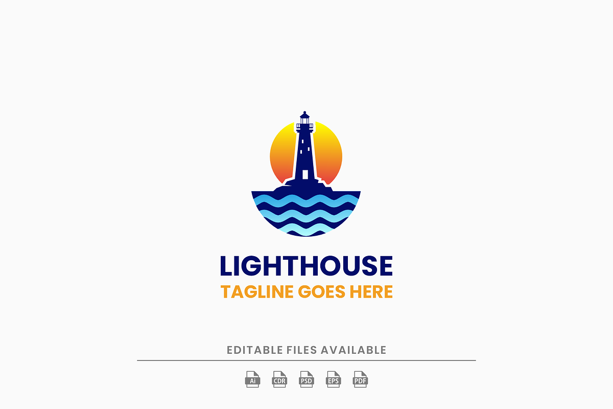Lighthouse Flat Modern Logo, a Branding & Logo Template by Artnivora.Std