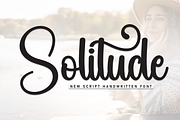 Solitude | Script Font, a Handwritten Font by Scratchones (Thumbnail 1 of 9)