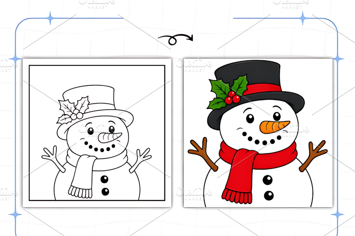 Cozy Christmas Closeups Coloring, a Seasonal Illustration by Design Station (Photo 6 of 8)