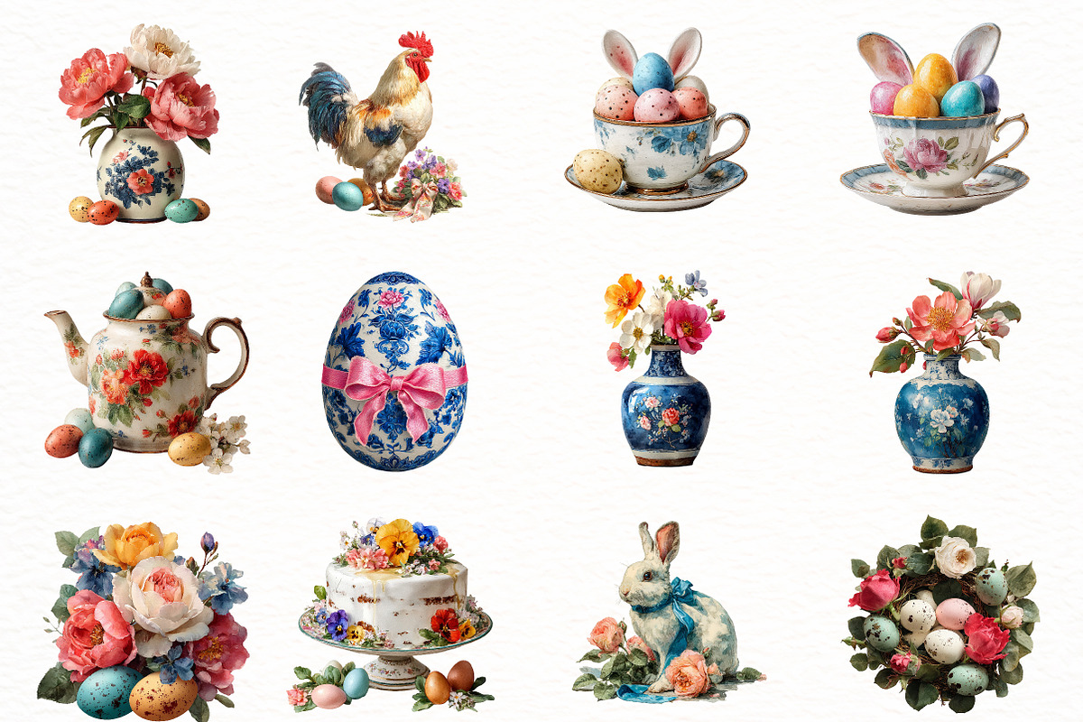 Watercolor easter egg Clipart, an Illustration by Designworld (Photo 2 of 8)