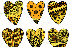 Hand Drawn Hearts