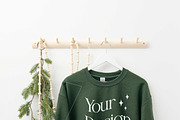 Forest Gildan 18000 Xmas Mockups x3, a Shirt Mockup by Uncommon Mockups (Thumbnail 6 of 7)