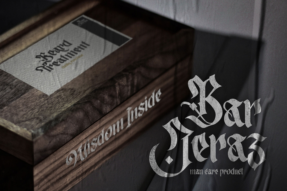 Mortal Claws - Blackletter Font, a Blackletter Font by Krakenbox Studio (Photo 4 of 14)