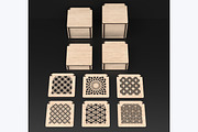 14 Square Flip Top Boxes Laser Files, an Object Graphic by ThemeXDigital (Thumbnail 3 of 8)