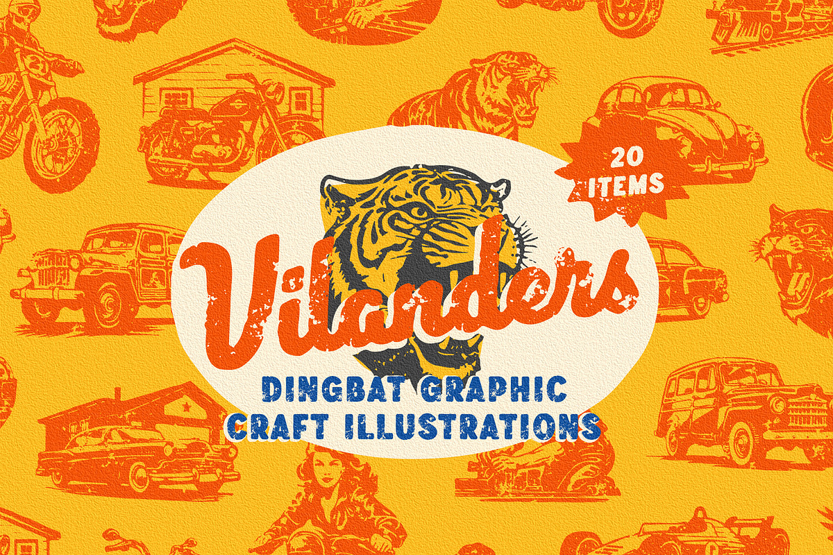 Vilanders - Vintage Stamp Font, a Script Font by Edignwn Type (Photo 10 of 10)