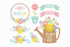 Mother's Day Clipart (DC65)