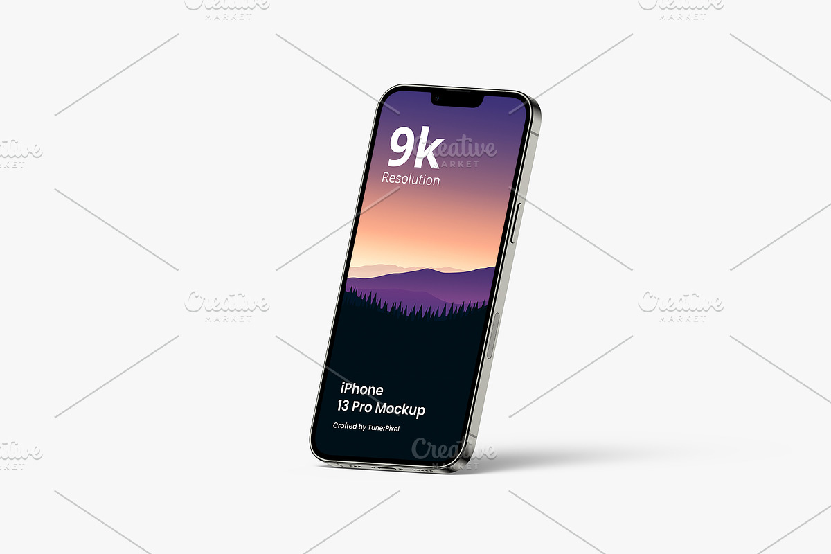 iPhone 13 Pro Mockup, an iPhone Mockup by Mockupia (Photo 9 of 27)