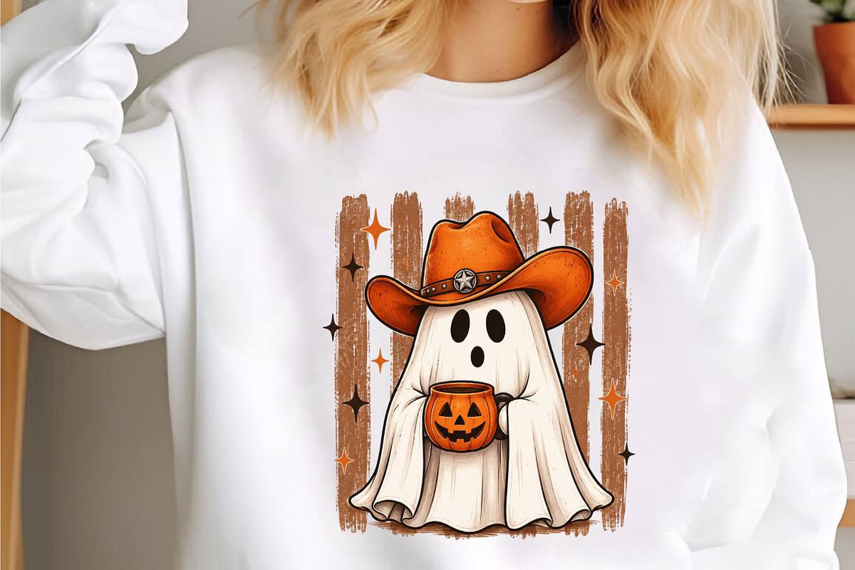 Howdy Halloween Ghost PNG, a Seasonal Illustration by designcity5 (Photo 2 of 4)