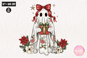 Christmas Ghost Present PNG Clipart, an Illustration by CreationArt (Thumbnail 1 of 4)