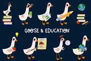 9 Cute Goose & Education Cartoon, an Object Graphic by the_myro (Thumbnail 1 of 10)