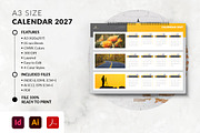 A3 Size Calendar 2027 Template, a Stationery Template by MstArtwork (Thumbnail 3 of 5)