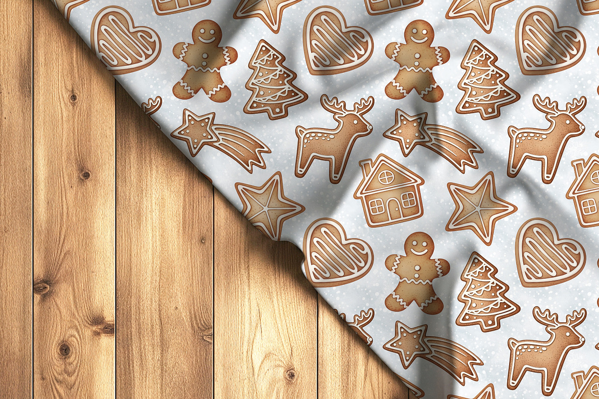 Gingerbread Christmas Pattern, a Pattern Graphic by Kreeya Art Shop (Photo 14 of 14)