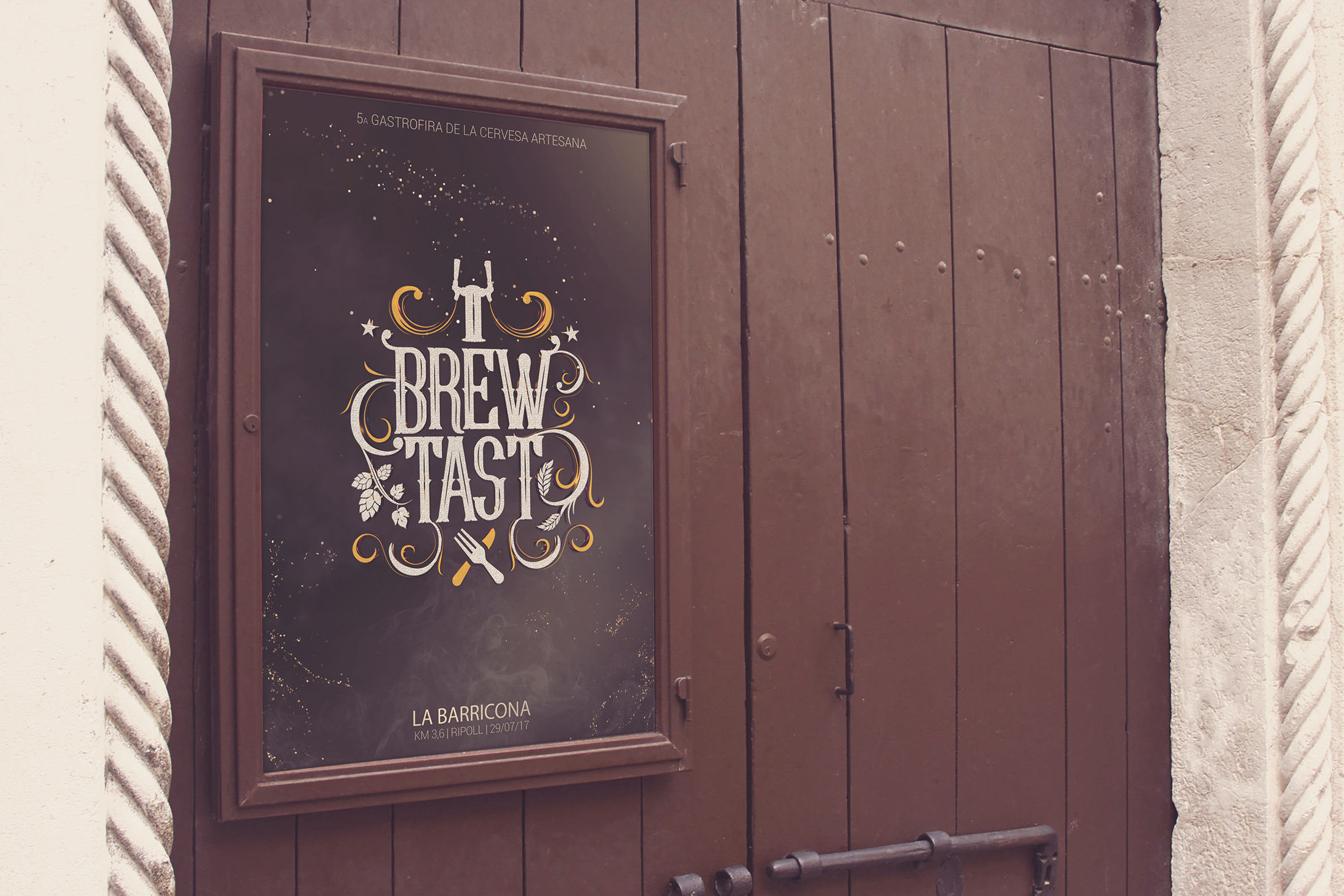 Venetian Entry Door | Poster Mockup, a Print Template by SmartDesigns
