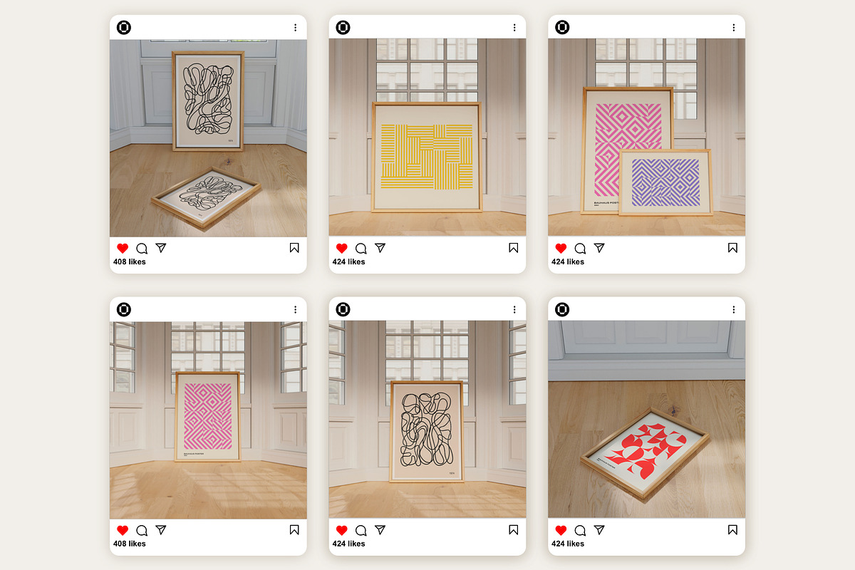 Scandinavian Frame Mockup Bundle, a Household Mockup by Bonumo (Photo 5 of 11)