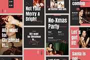 Anti Christmas Social Media Pack, a Templates & Theme by visual.addiction (Thumbnail 4 of 4)