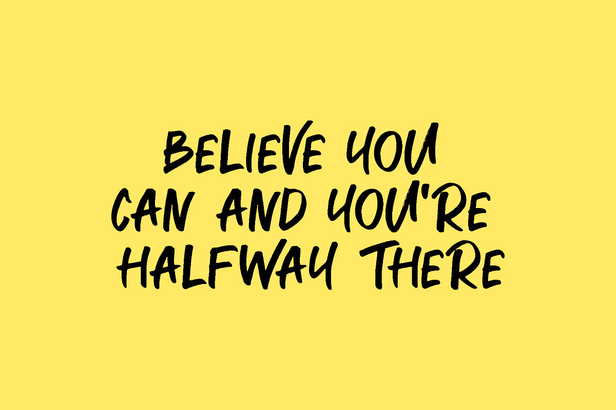 Marker Brush Font, a Sans Serif Font by Yuby Creative (Photo 5 of 5)
