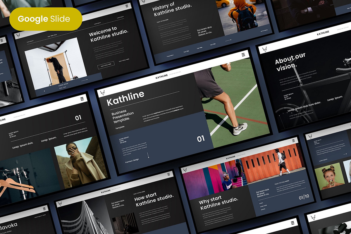 Kathline - Business Google Slide Tem, a Presentation Template by Dens Creative Studio (Photo 1 of 6)