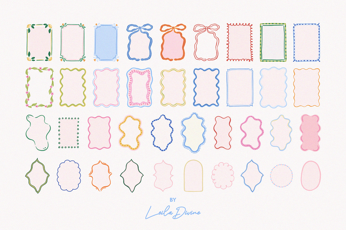 Whimsy Frames & Backgrounds, an Object Graphic by Leila Divine (Photo 15 of 17)