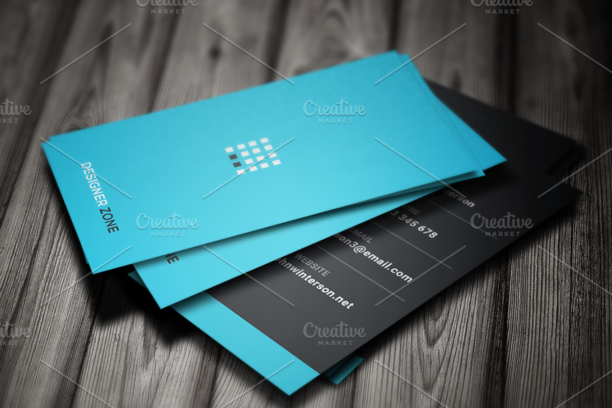 Minimal Business Card Template, a Business Card Template by Jongli (Photo 1 of 5)
