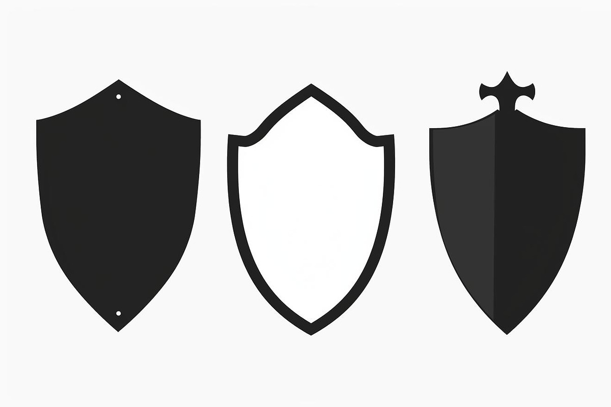 Medieval Shield Silhouette Bundle, an Illustration by Designs_River (Photo 5 of 10)