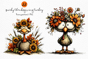 Quirky Thanksgiving Turkey PNG, a Seasonal Illustration by Craft Nest (Thumbnail 1 of 5)