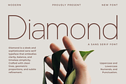 Diamond–Elegant Sans Serif Typeface, a Sans Serif Font by overlaytemplates (Thumbnail 1 of 5)