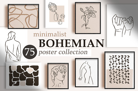 75 Minimalist Abstract Posters