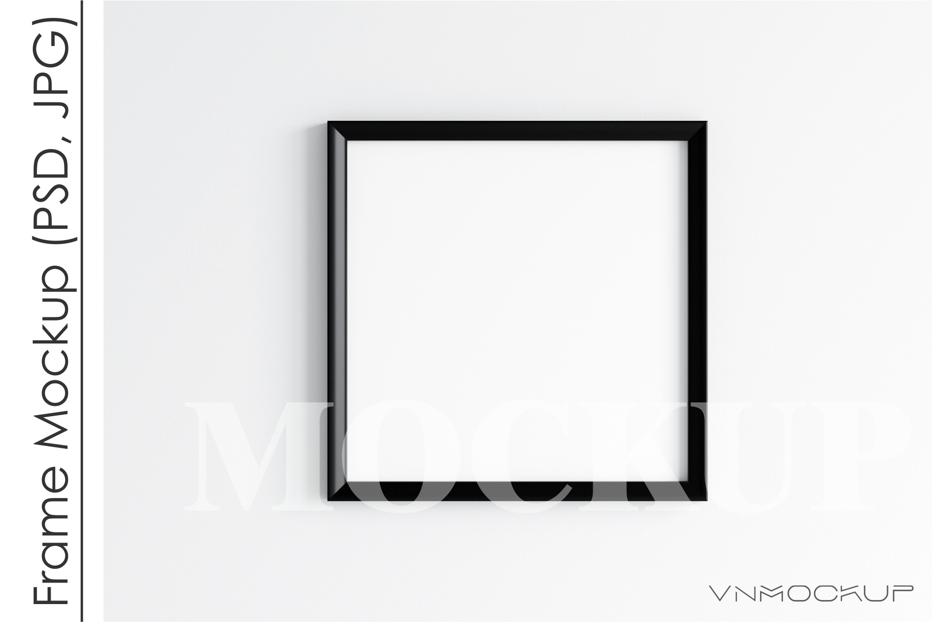 Black Square Frame Mockup PSD JPG, a Print Template by VNmockup