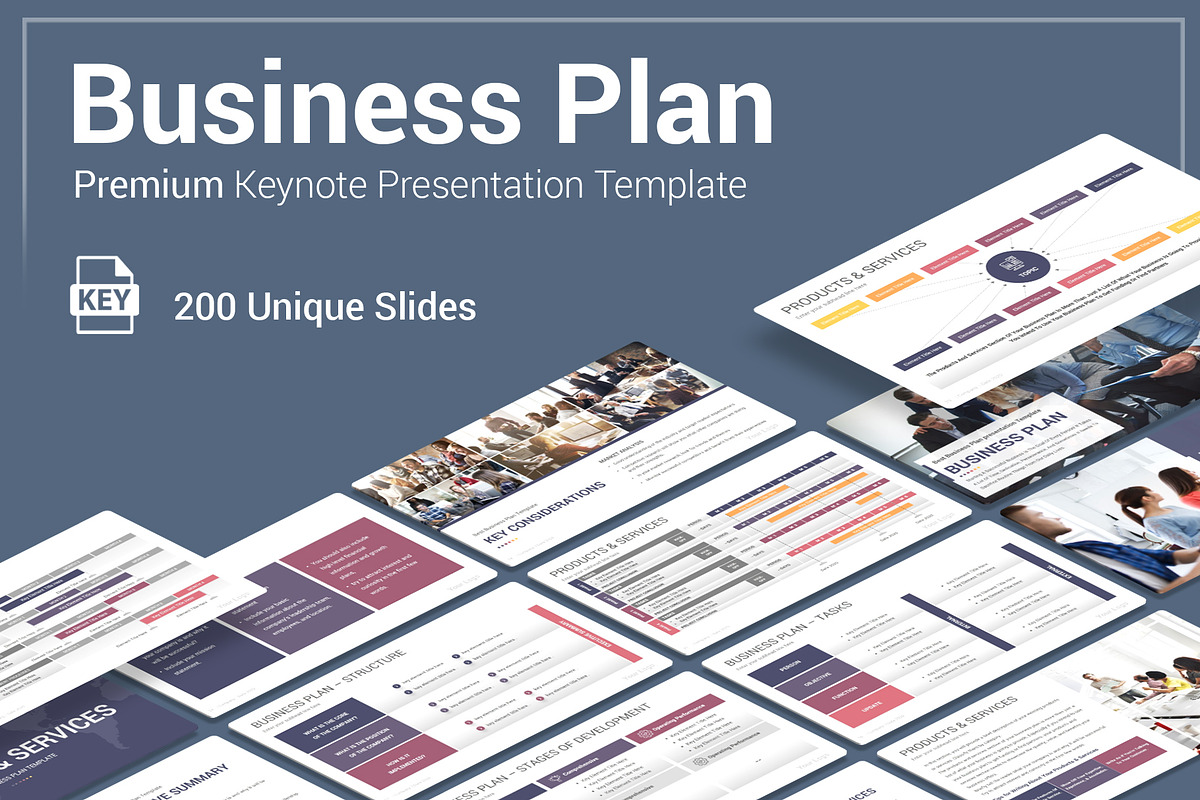 Business Plan Keynote Template, a Presentation Template by SlideOne