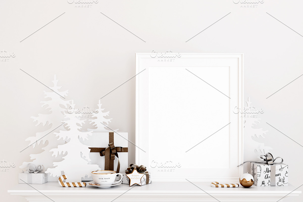 Christmas Frame Mockup Bundle -20, a Print Template by Mockup Shop (Photo 29 of 39)