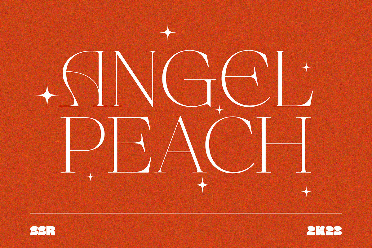 SS Angel Peach - Fancy Serif Font, a Serif Font by Typocracy Studio (Photo 1 of 12)