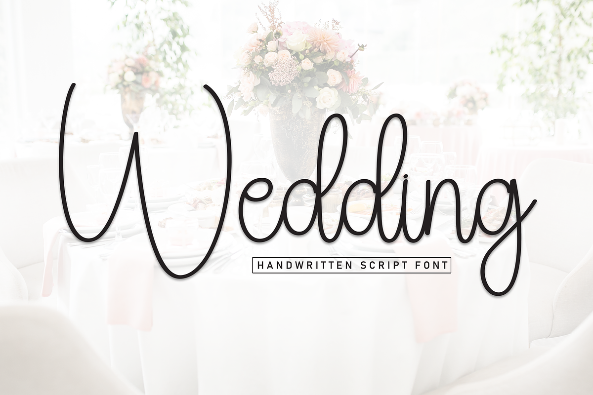 Wedding | Script Font, a Handwritten Font by Scratchones (Photo 1 of 8)