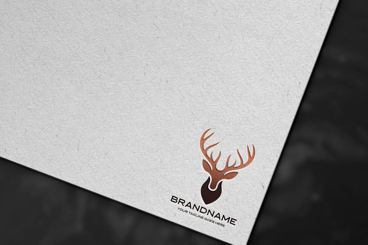 Minimalist Deer Logo Design, a Branding & Logo Template by YUDesignStore (Photo 8 of 10)