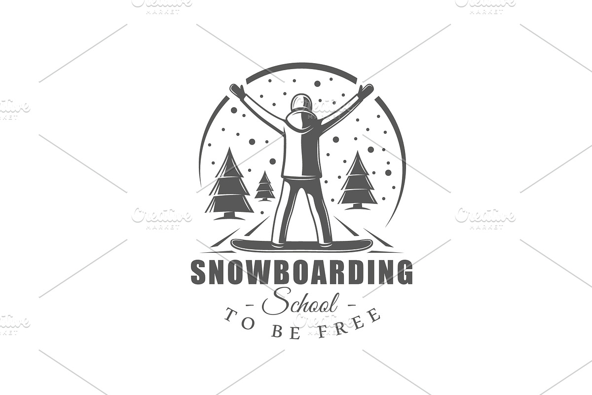 18 Snowboarding Logos Templates, a Branding & Logo Template by Art Design (Photo 14 of 26)
