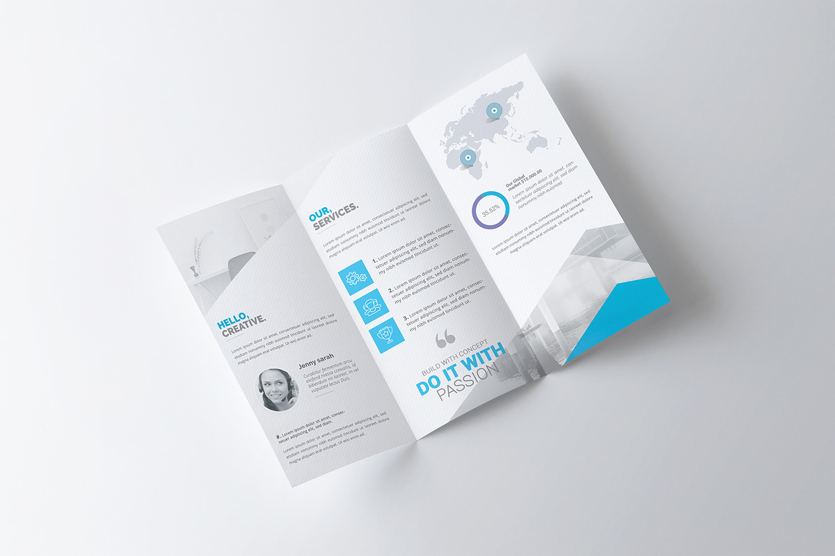 Trifold Brochure, a Brochure Template by Crevo Studio (Photo 3 of 4)