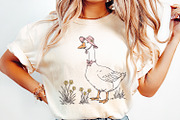 Spring Silly Goose PNG Digital, an Illustration by SharpMarketplace (Thumbnail 2 of 9)