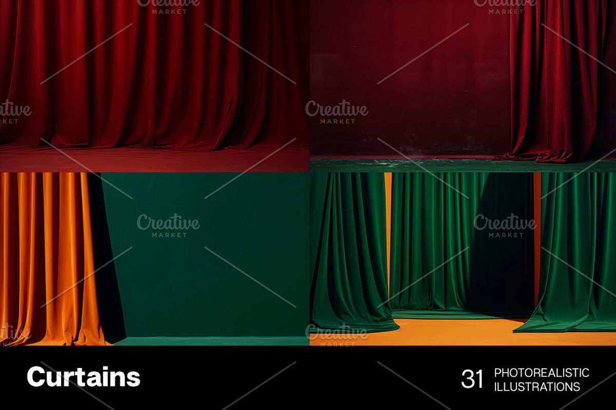 Curtains backgrounds. 31 images, an Arts & Entertainment Photo by Handmadefont (Photo 2 of 10)