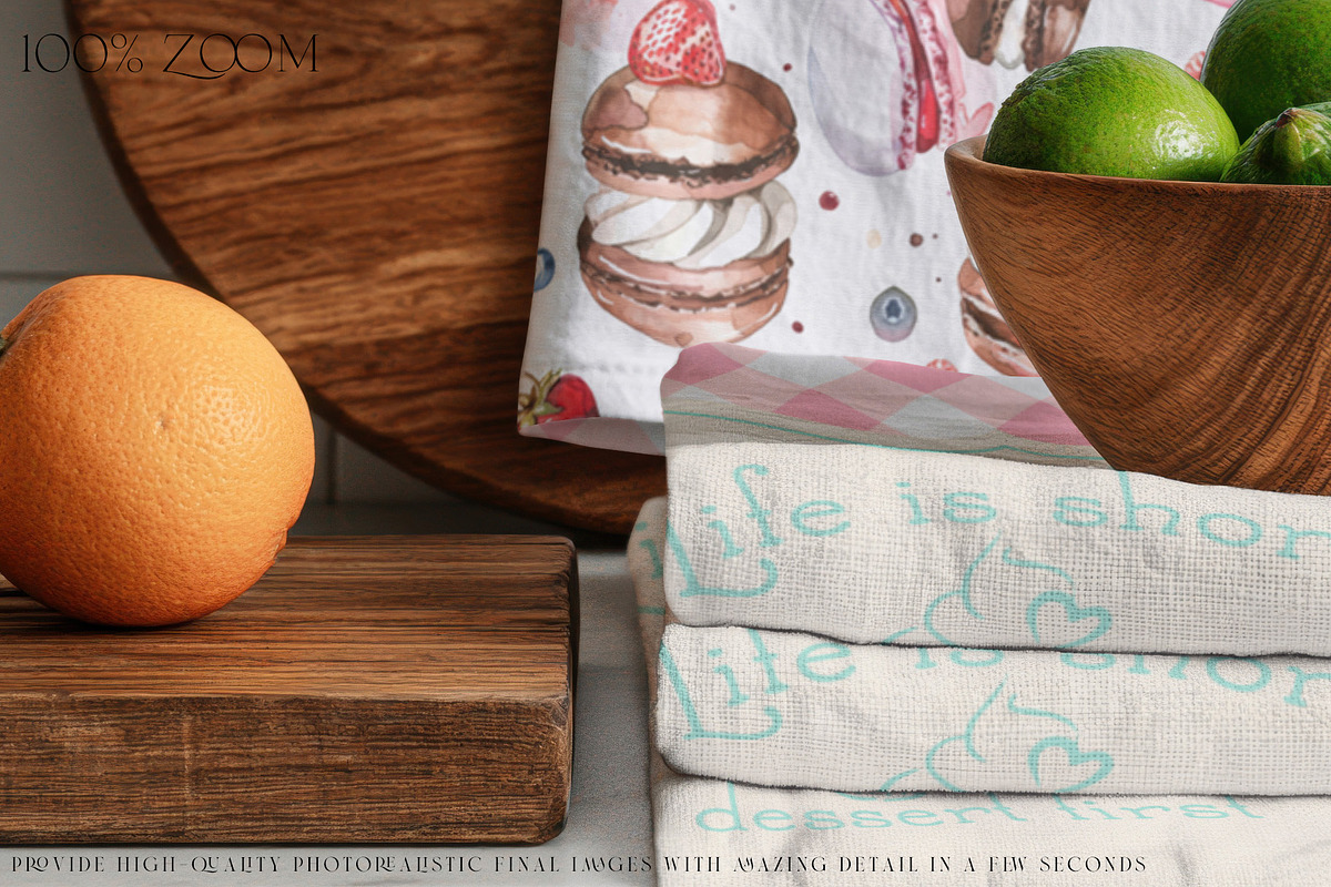 Kitchen Towel Mockups, a Household Mockup by mock-ups (Photo 14 of 15)