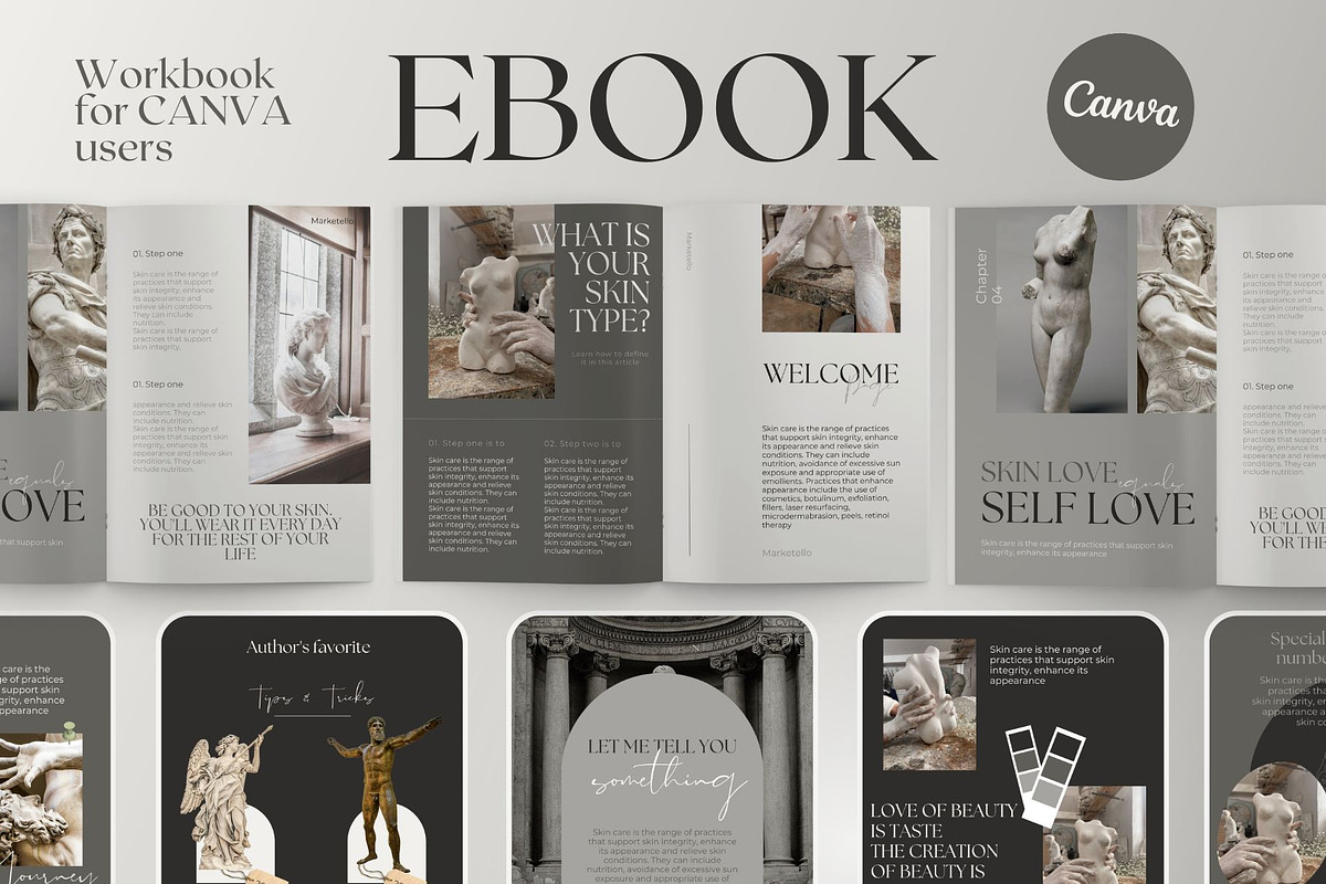 Ebook templates for CANVA, a Magazine Template by Marketello Studio (Photo 1 of 9)
