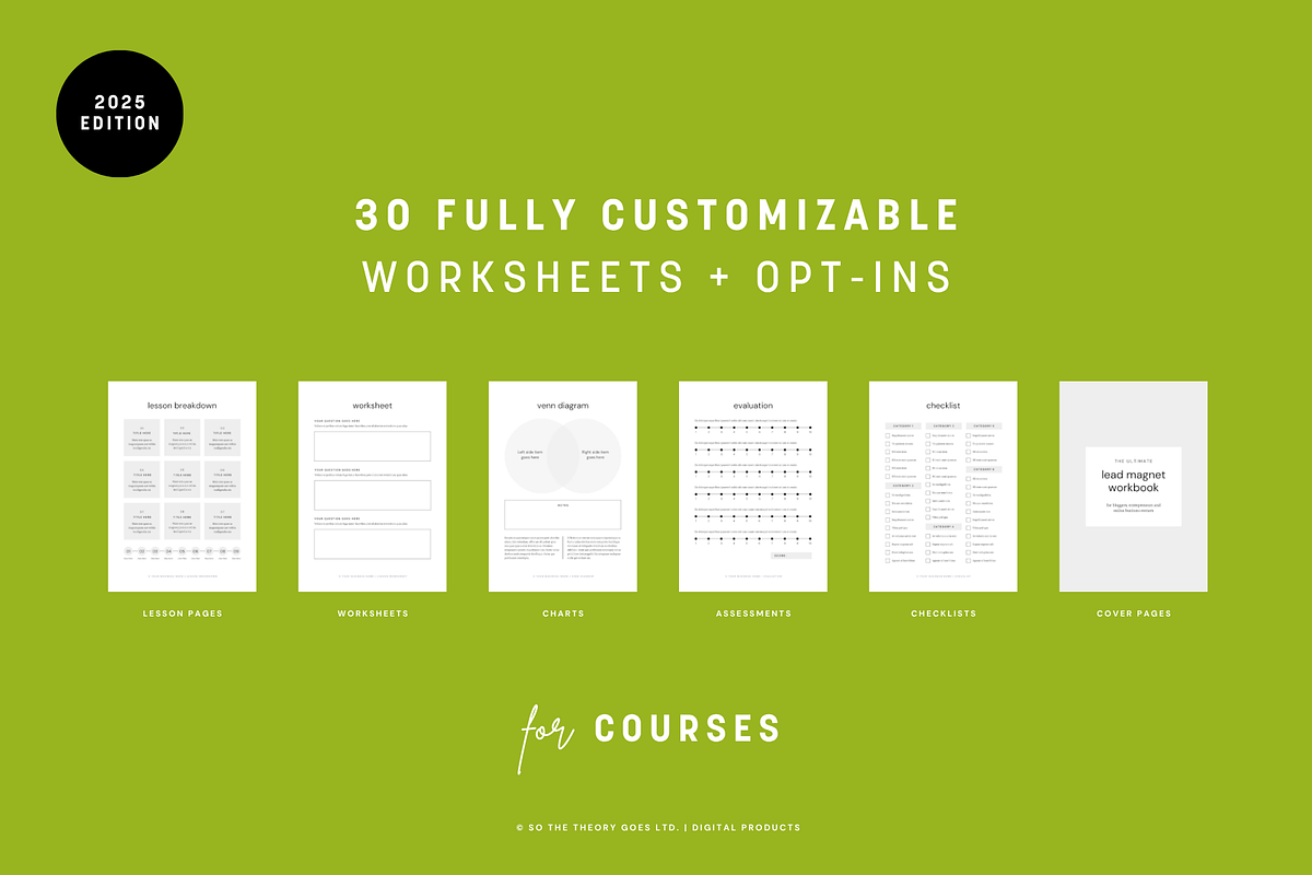 Course Worksheets | Canva Templates preview 2