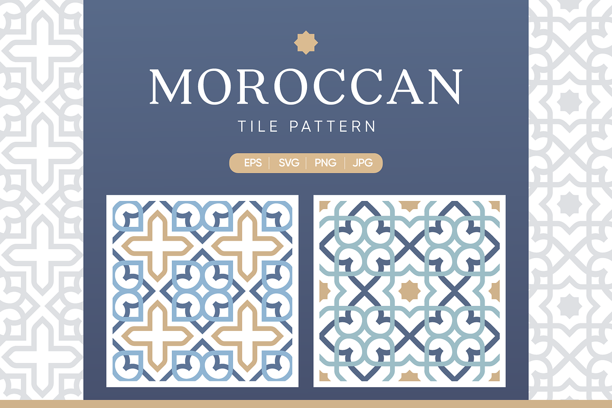 Moroccan Seamless Tile Pattern Set, a Pattern Graphic by Soufone (Photo 1 of 5)
