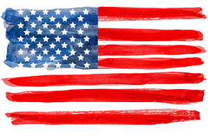 Beautiful pattern with the colors of the American Flag