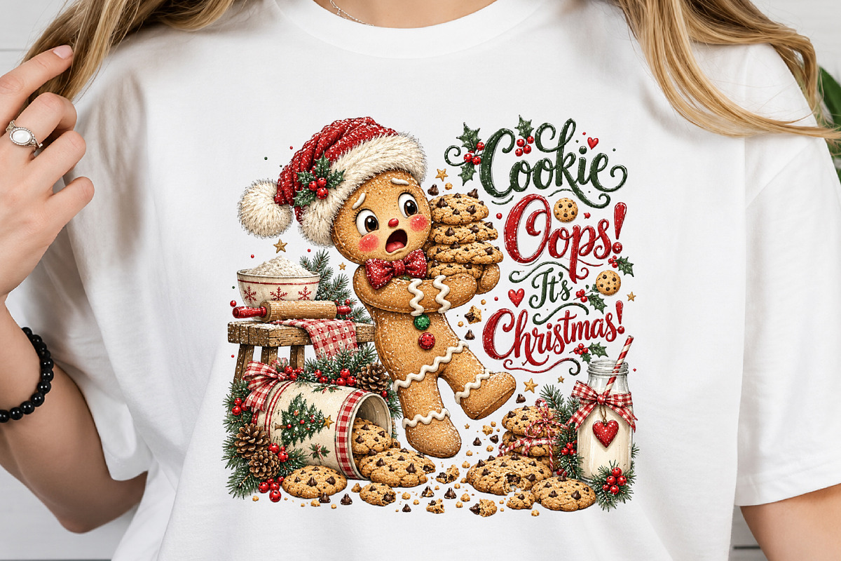 Christmas Gingerbread Cookies PNG, a Seasonal Illustration by Craft Nest (Photo 4 of 6)