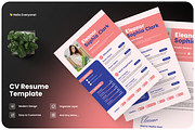 Pink Creative Resume & Cover Letter, a Resume Template by Annora Studio (Thumbnail 1 of 7)