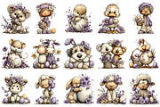 Whimsical Easter Clipart, an Illustration by OK Design (Thumbnail 3 of 6)