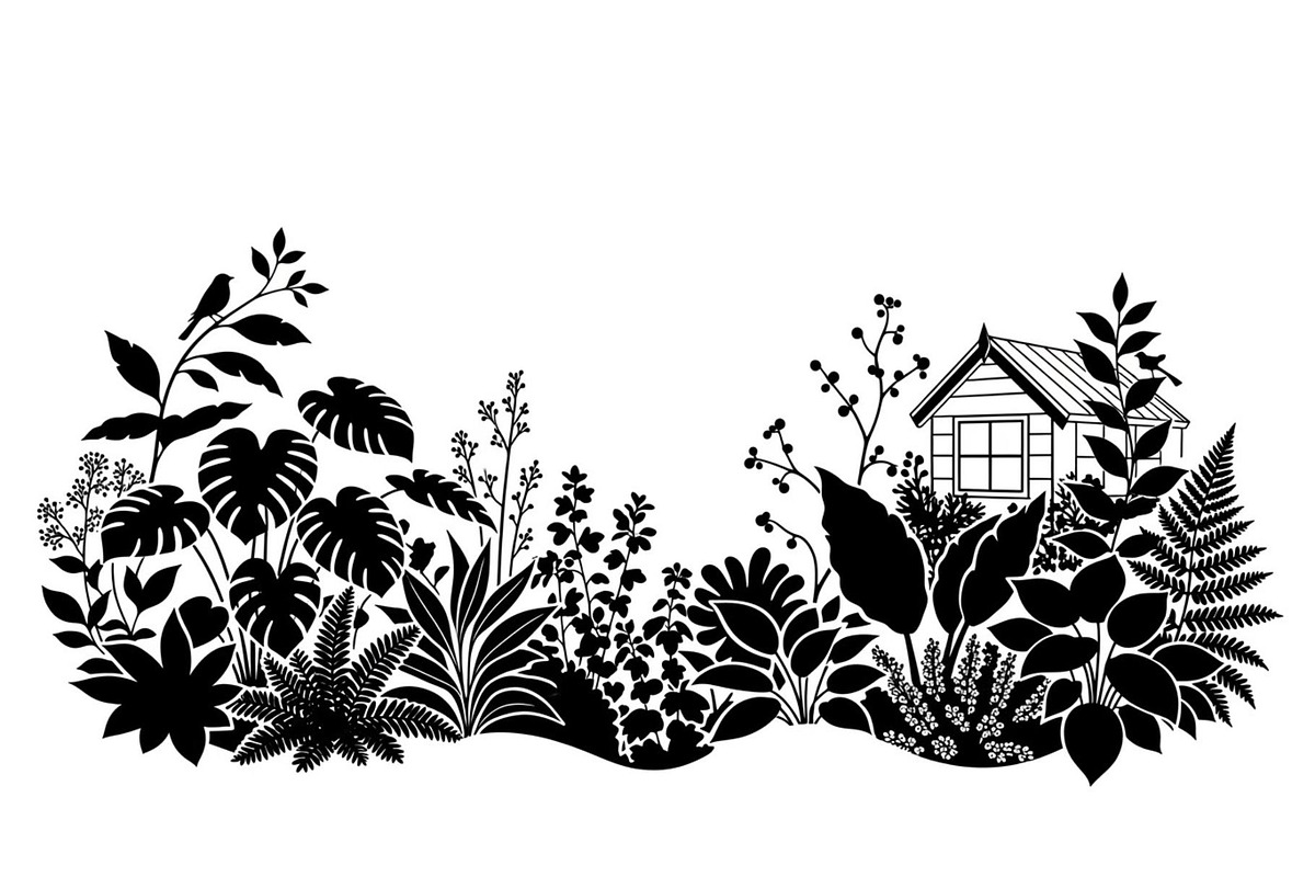 50 Botanical Garden Silhouette bundl, an Illustration by Designs_River (Photo 30 of 51)